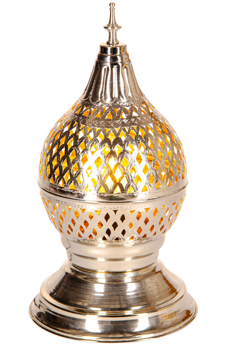 Lampe de table orientale en laiton, lamp box