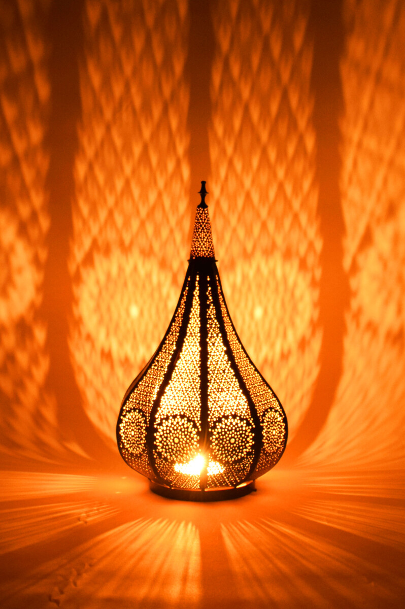 Lanterne orientale, photophore, d&eacute box