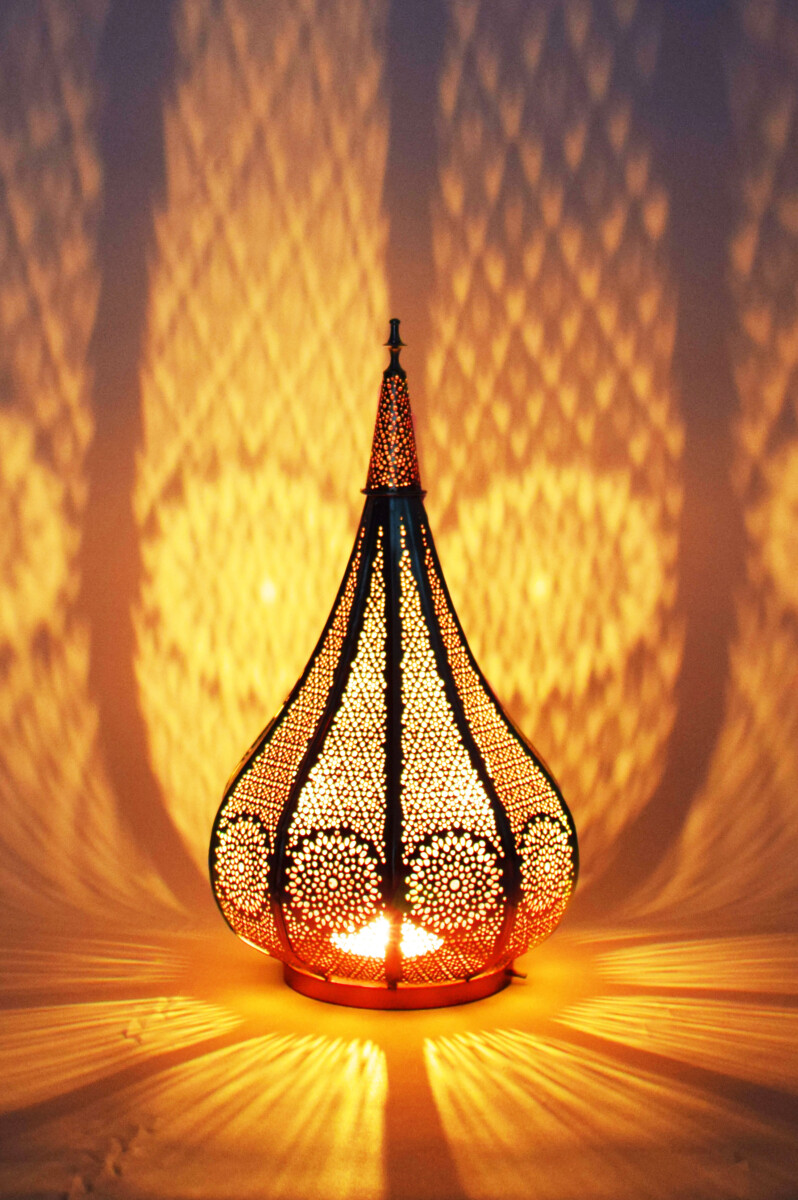 Lanterne orientale, photophore, décoration de jardin 
