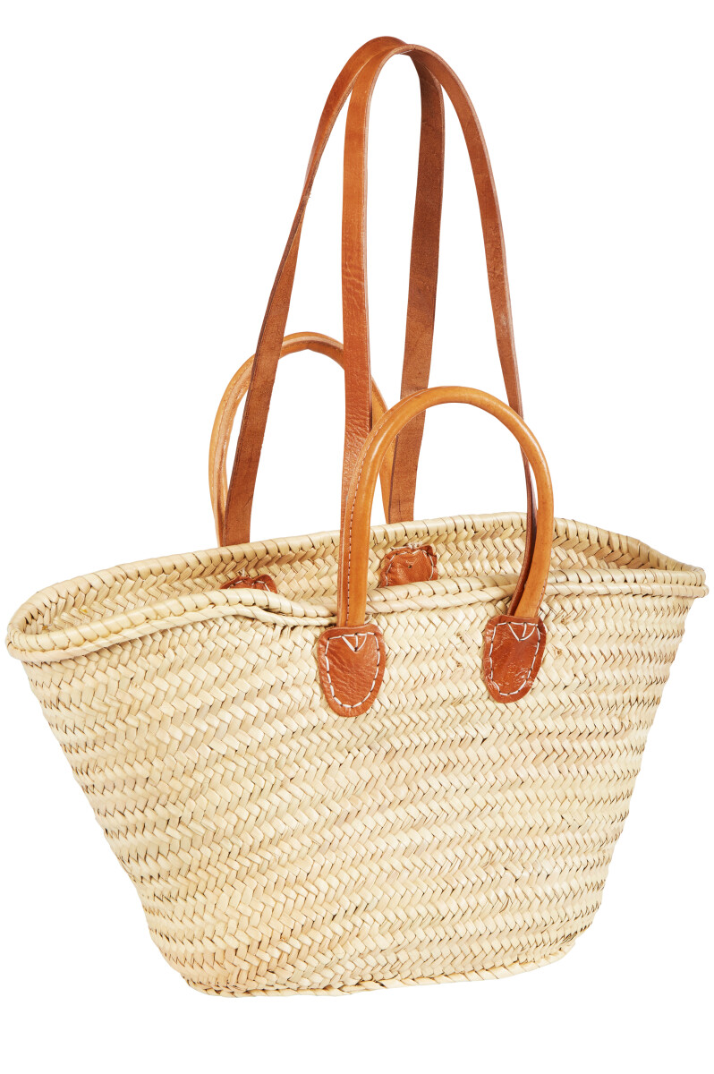 Sac en osier Ibiza, petit sac de plage C box