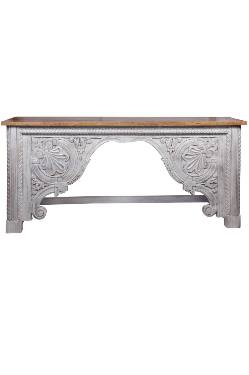 Buffet console oriental en bois Galib 190 cm