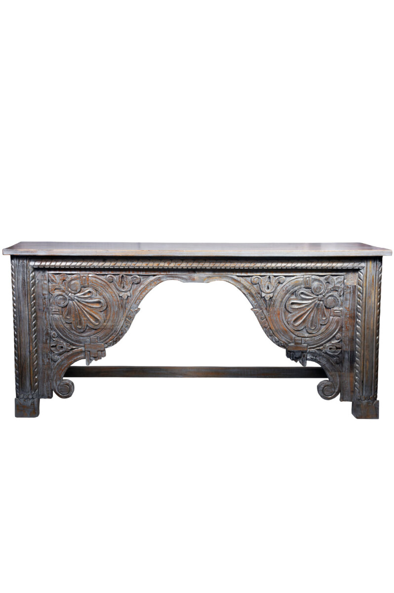 Buffet console oriental en bois Galib gr box