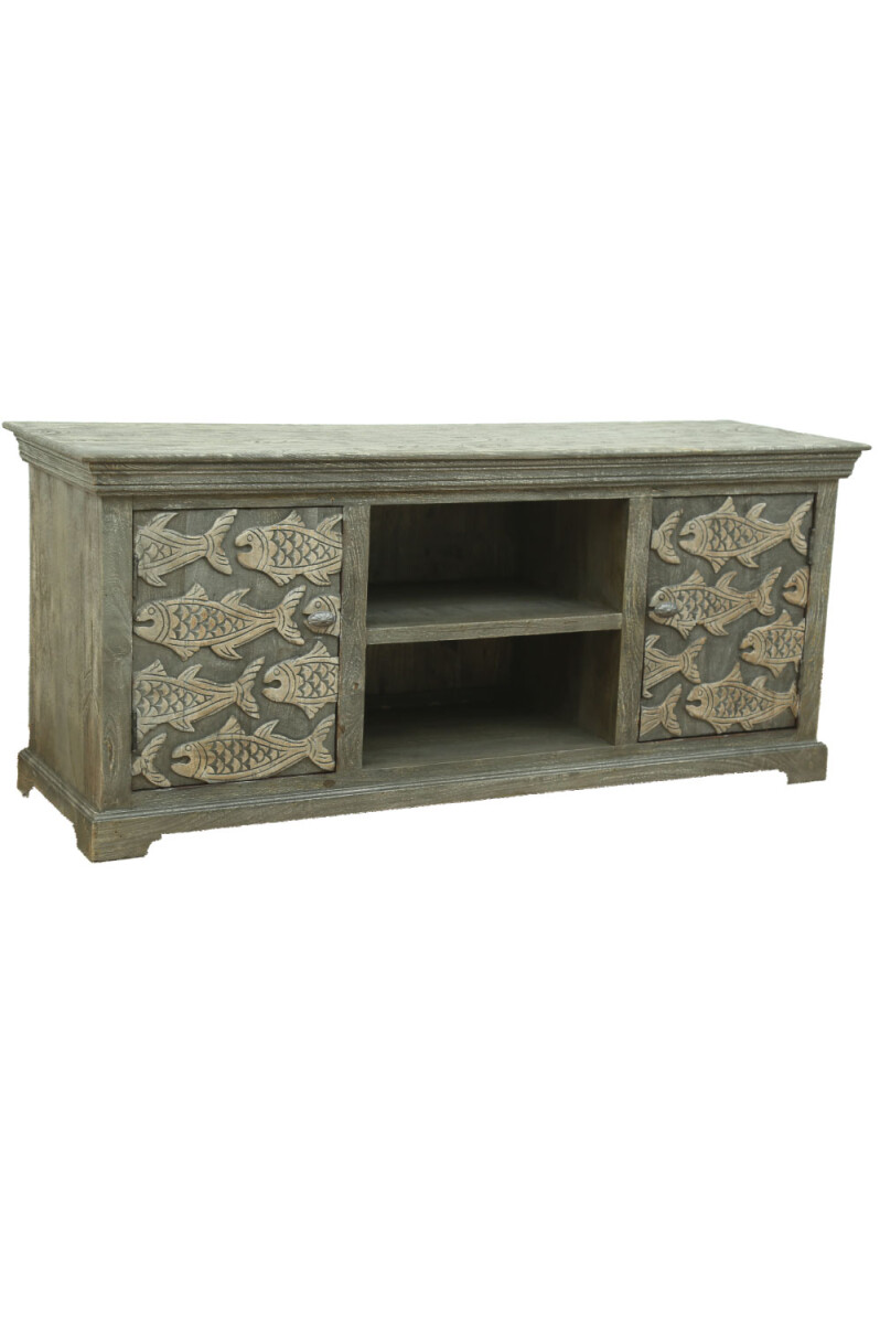 Meuble TV Nord Design en bois massif Shahin