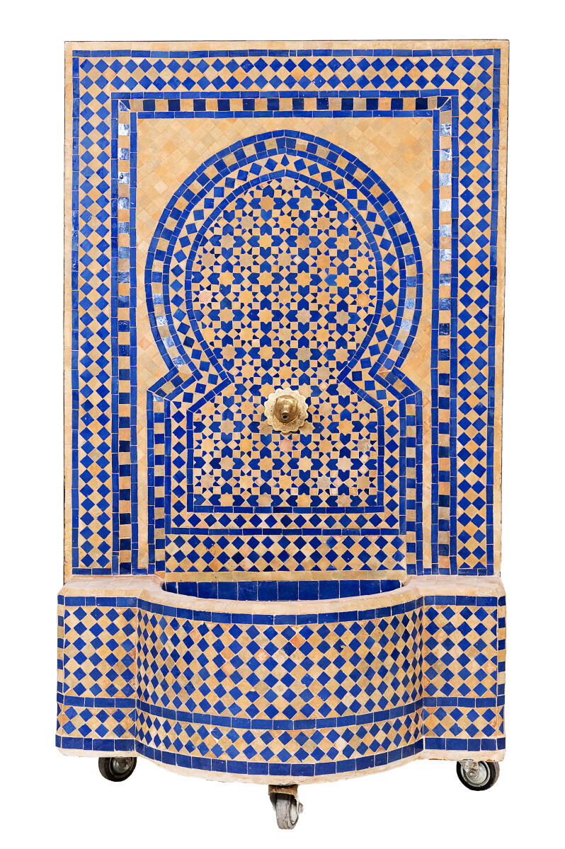 Fontaine de jardin marocaine en mosa&ium box