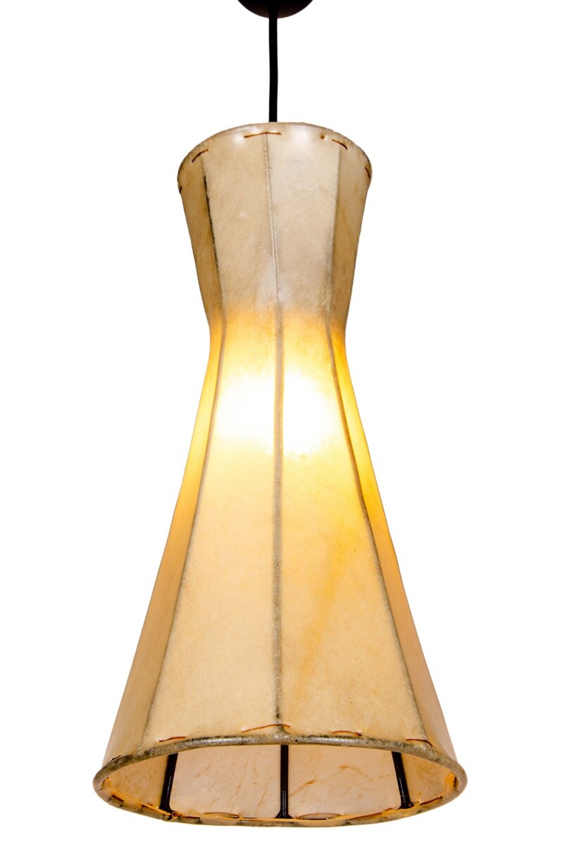 Suspension vintage Jinjin Nature | Cuir et fer forgé,