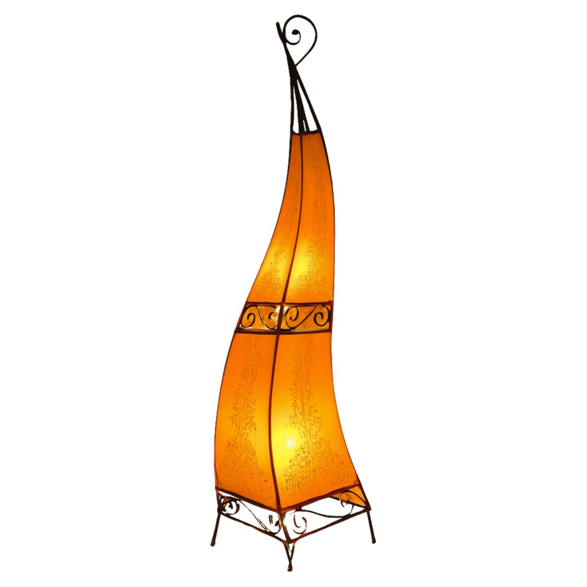 Lampe sur pied Orient Rahaf orange 120 c box