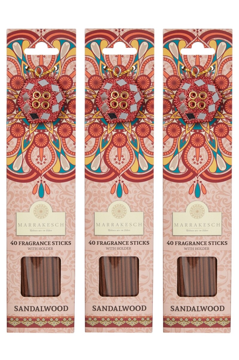 Lot de 3 bâtons dencens au bois de santal