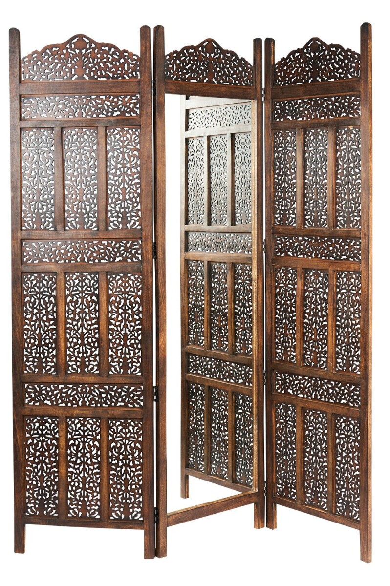 Paravent en bois avec miroir, sép box