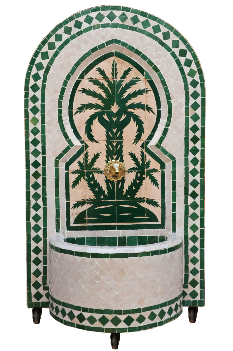Fontaine de jardin marocaine en mosa&ium box