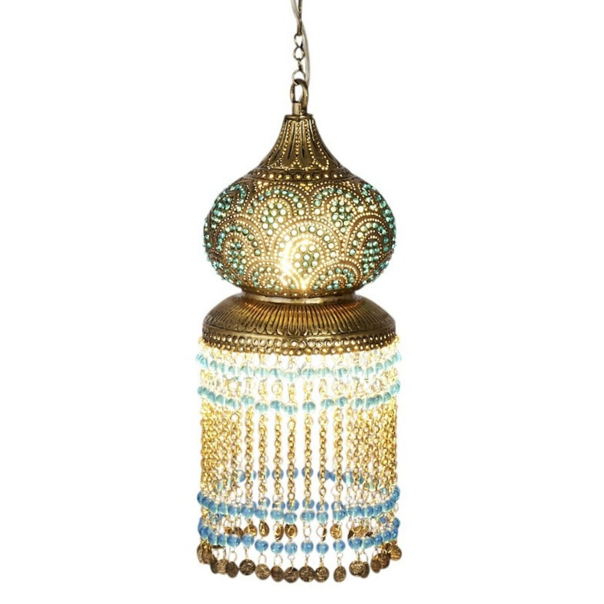 Suspension Gahdir Turquoise 40 x 16 cm | box