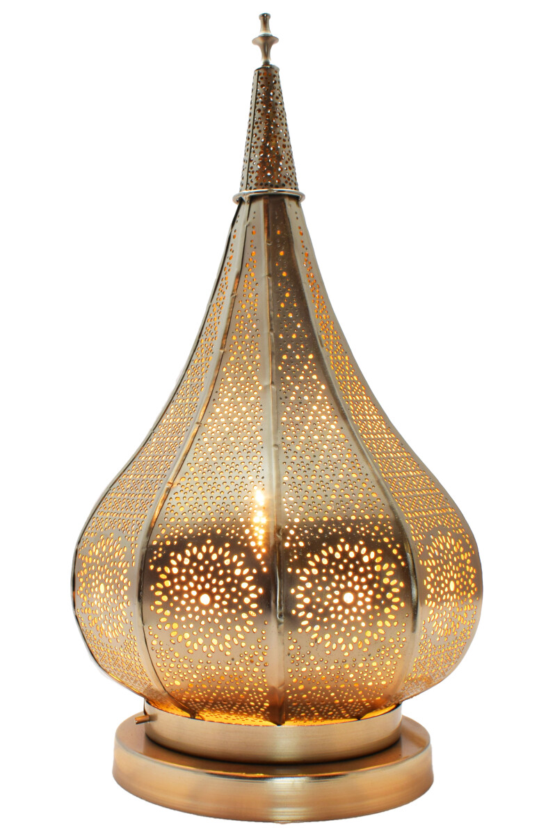 Lampe de table orientale « Lampe Kais » argent&e