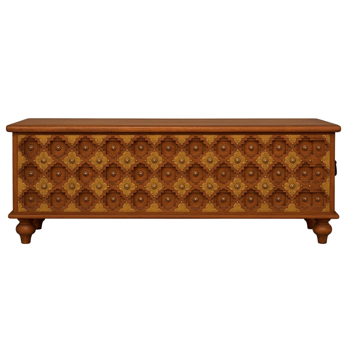 Banc-coffre Febin en bois de manguier av box