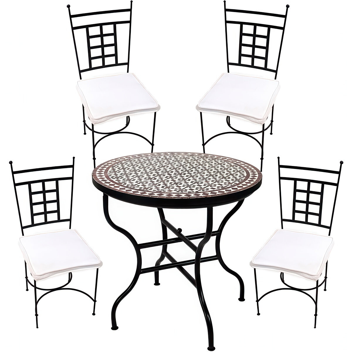 Lot de 5 meubles de jardin style m&eacut box
