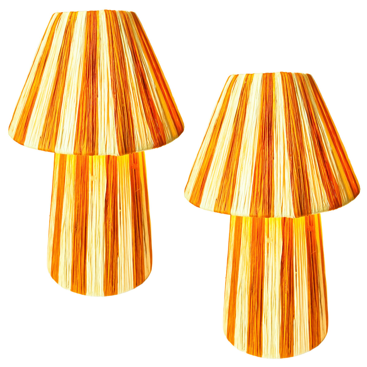 Lot de 2 lampes de table d&eacute;coratives style...