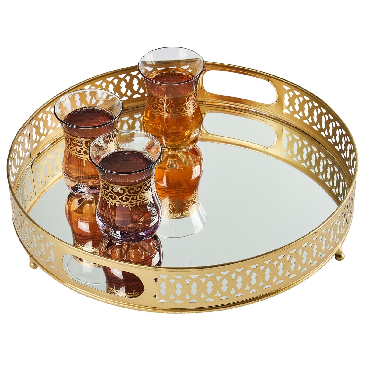Plateau miroir, plateau de service, plat box