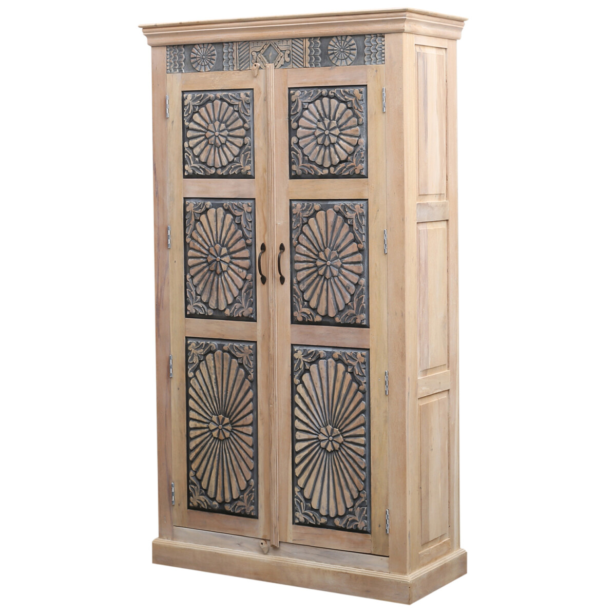 Armoire Abilene &ndash; Teck massif, 183 cm,...
