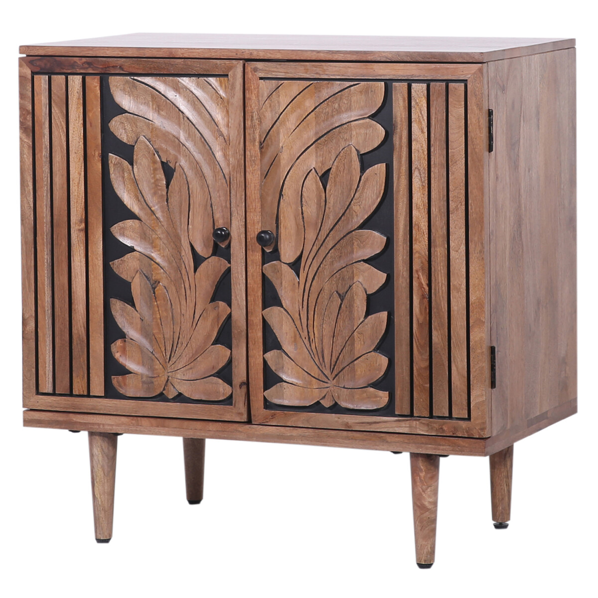 Commode Aday 80 cm en bois massif, style box