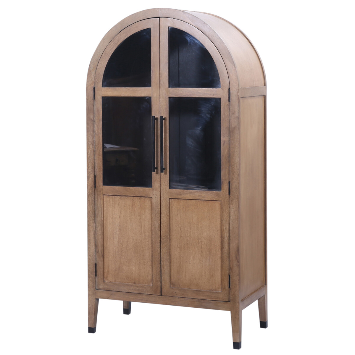 Vitrine Adalgo de 180 cm de haut en bois de manguier avec...