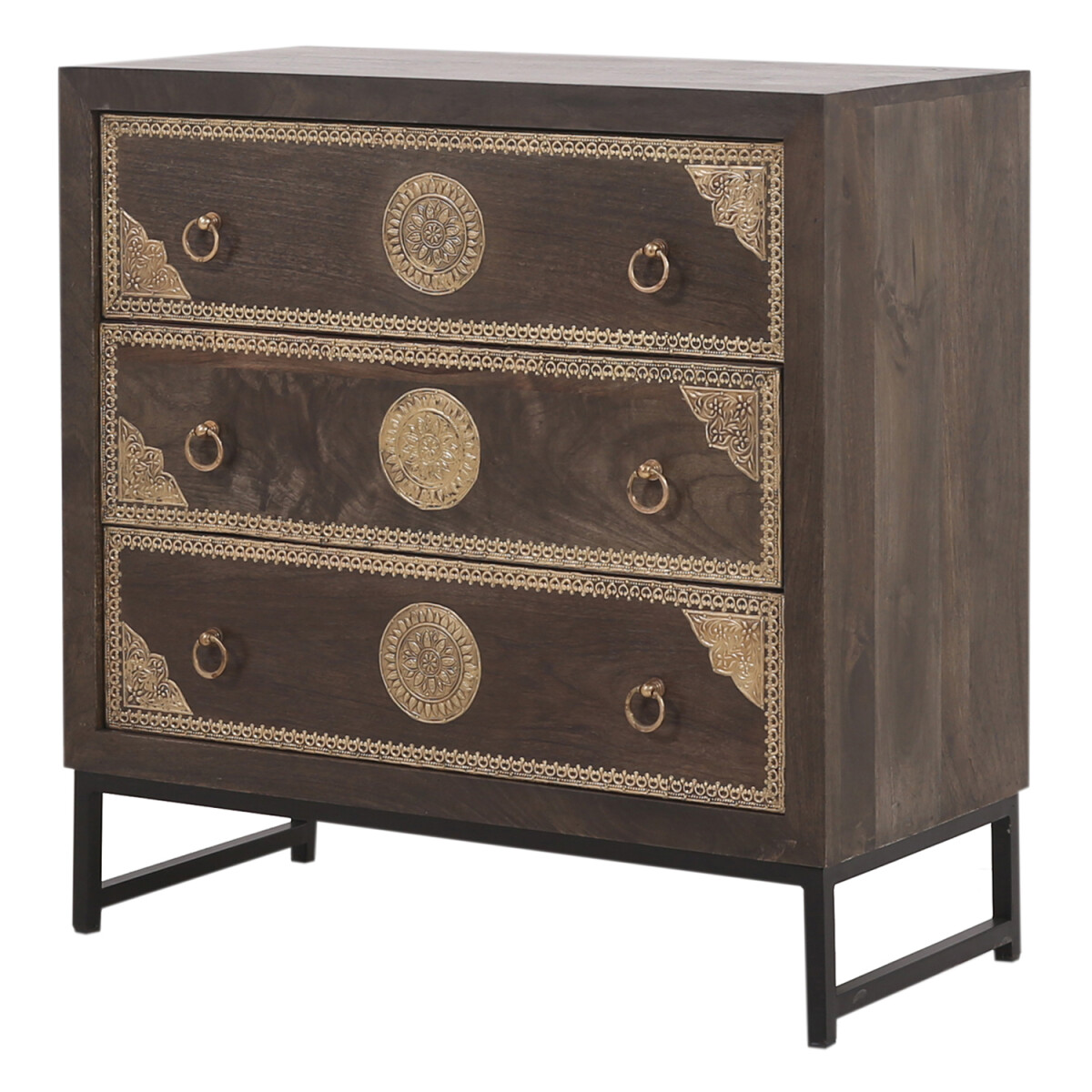 Commode Adal 80 cm en bois massif avec d box