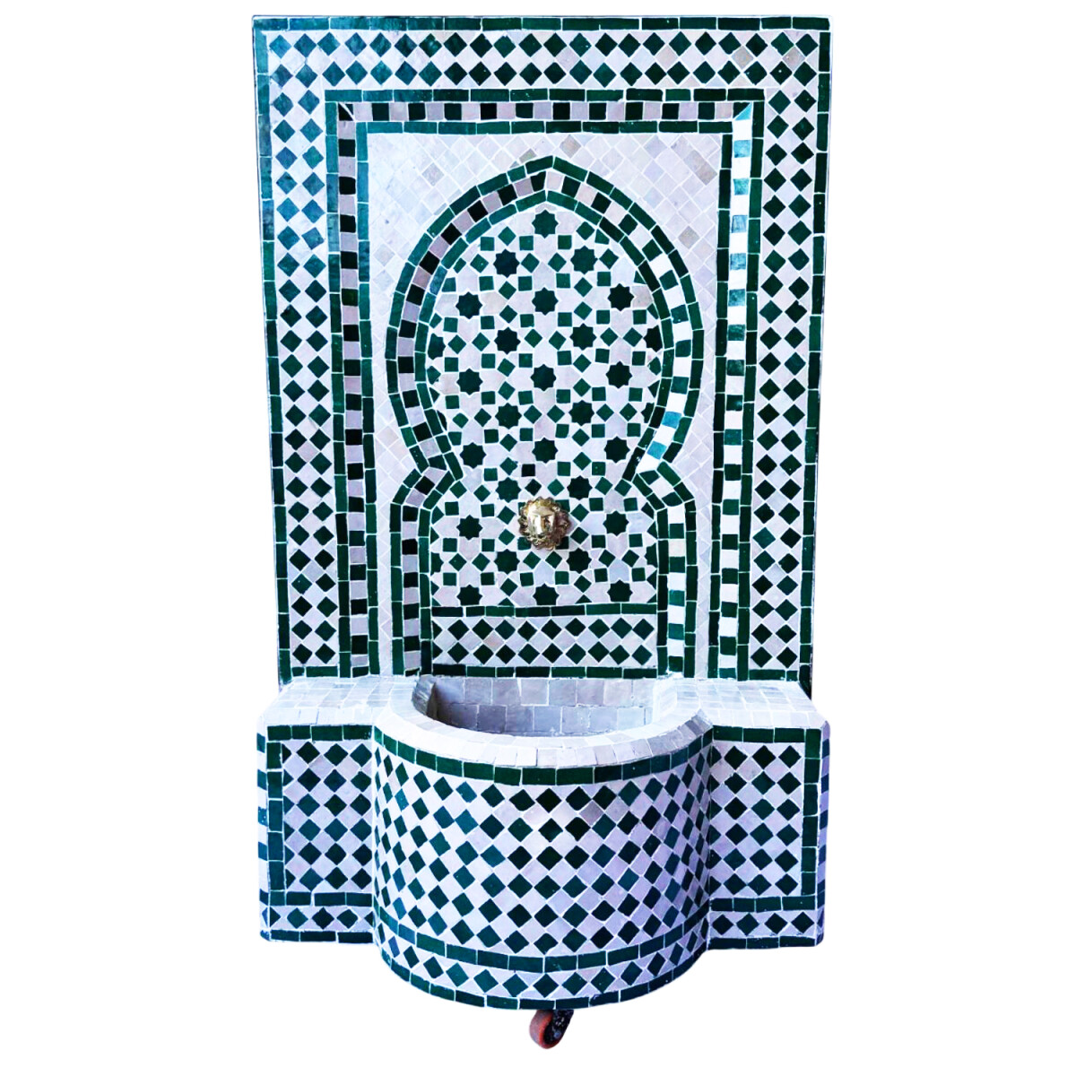Fontaine de jardin marocaine en mosa&ium box