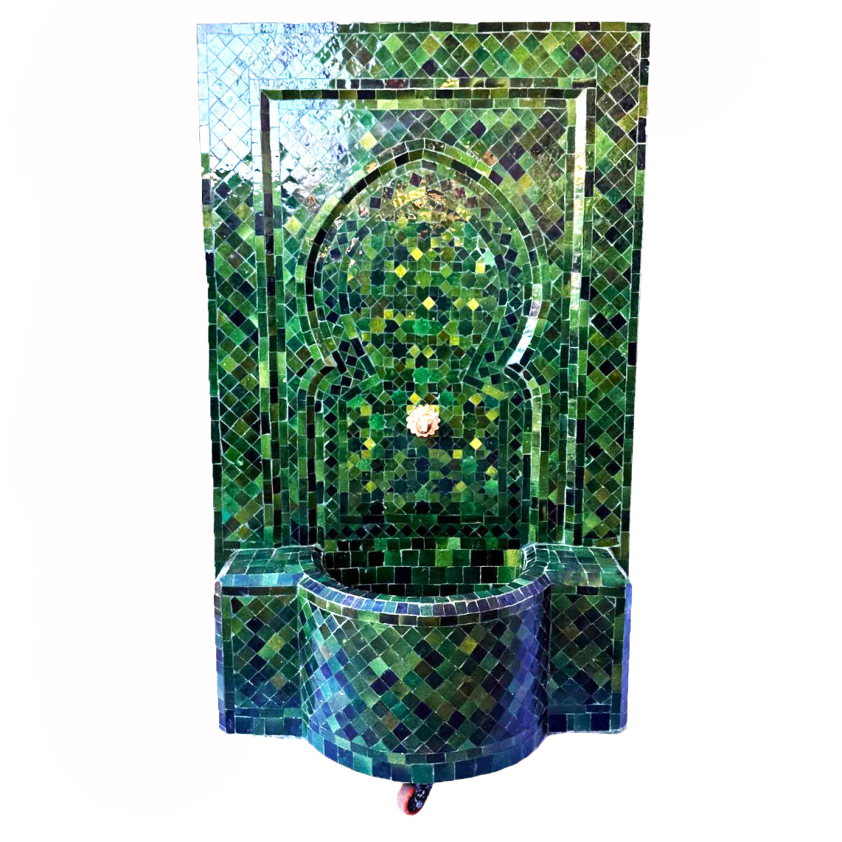 Fontaine de jardin marocaine en mosa&ium box