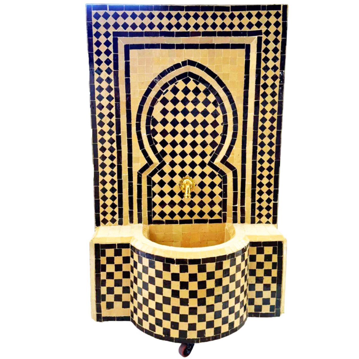 Fontaine de jardin marocaine en mosa&ium box