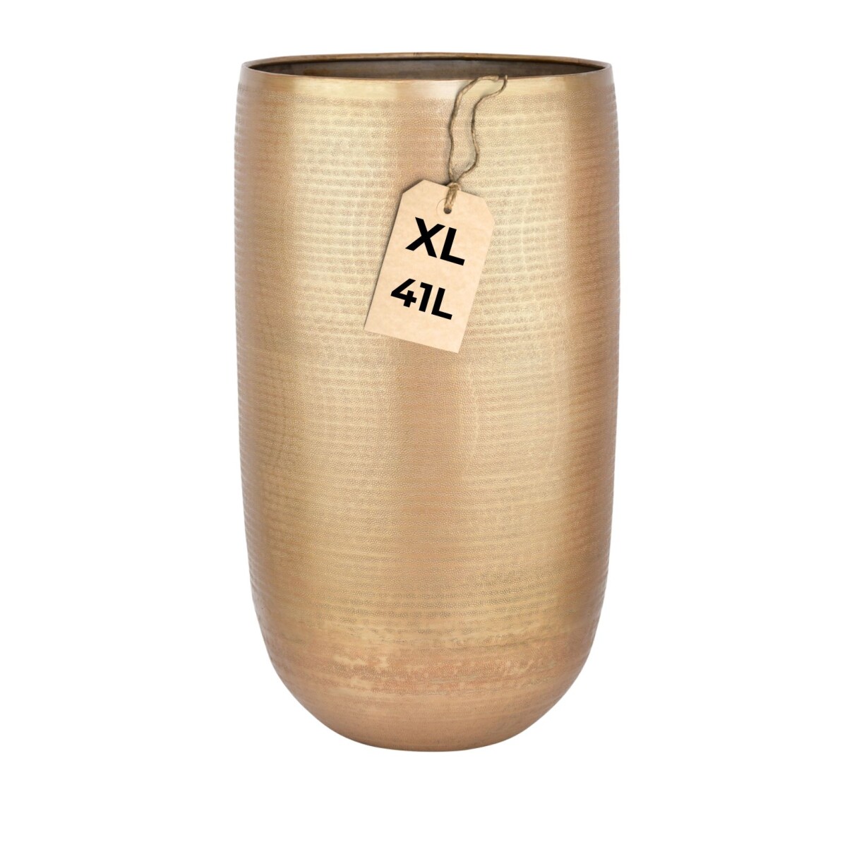 Pot de fleurs Camiel doré 54 cm - grand pot rond en a