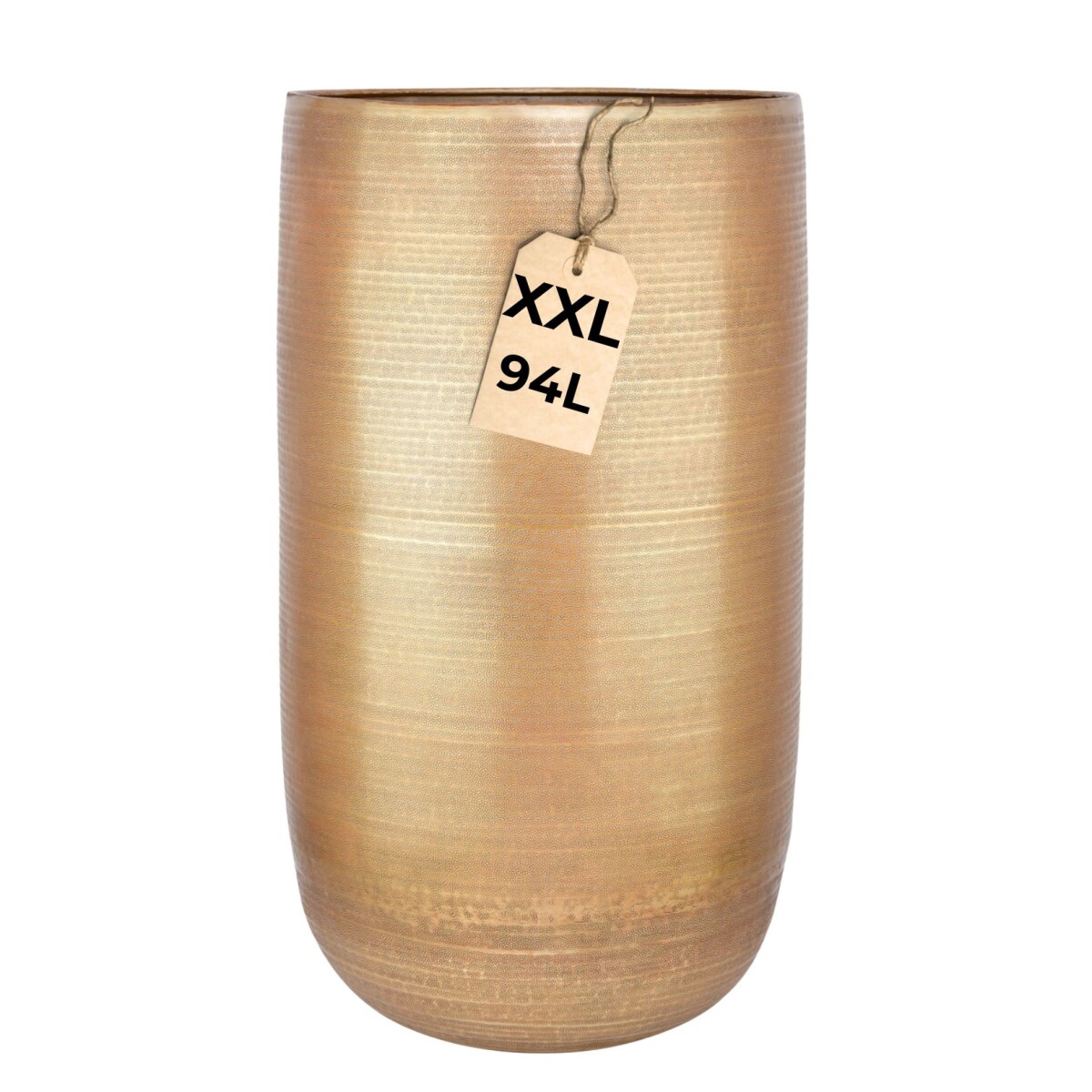 Pot de fleurs Camiel doré 71 cm - grand pot rond en a