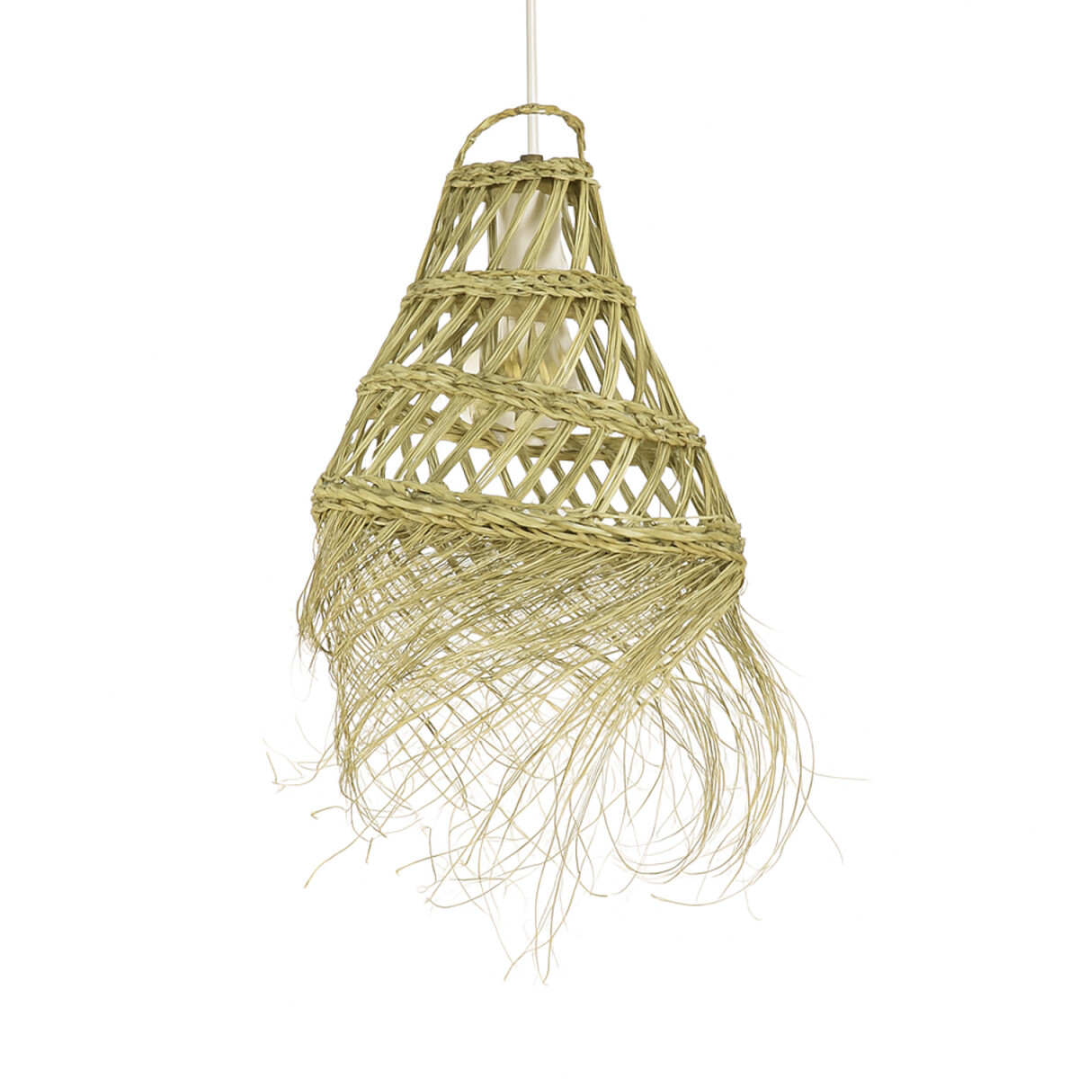 Suspension Bayamo | Lampe suspendue bohème en paille 