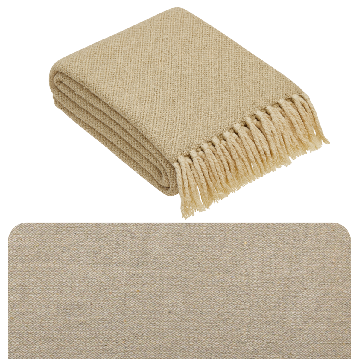 Couvre-lit Calix, beige, 125 x 150 cm, e box