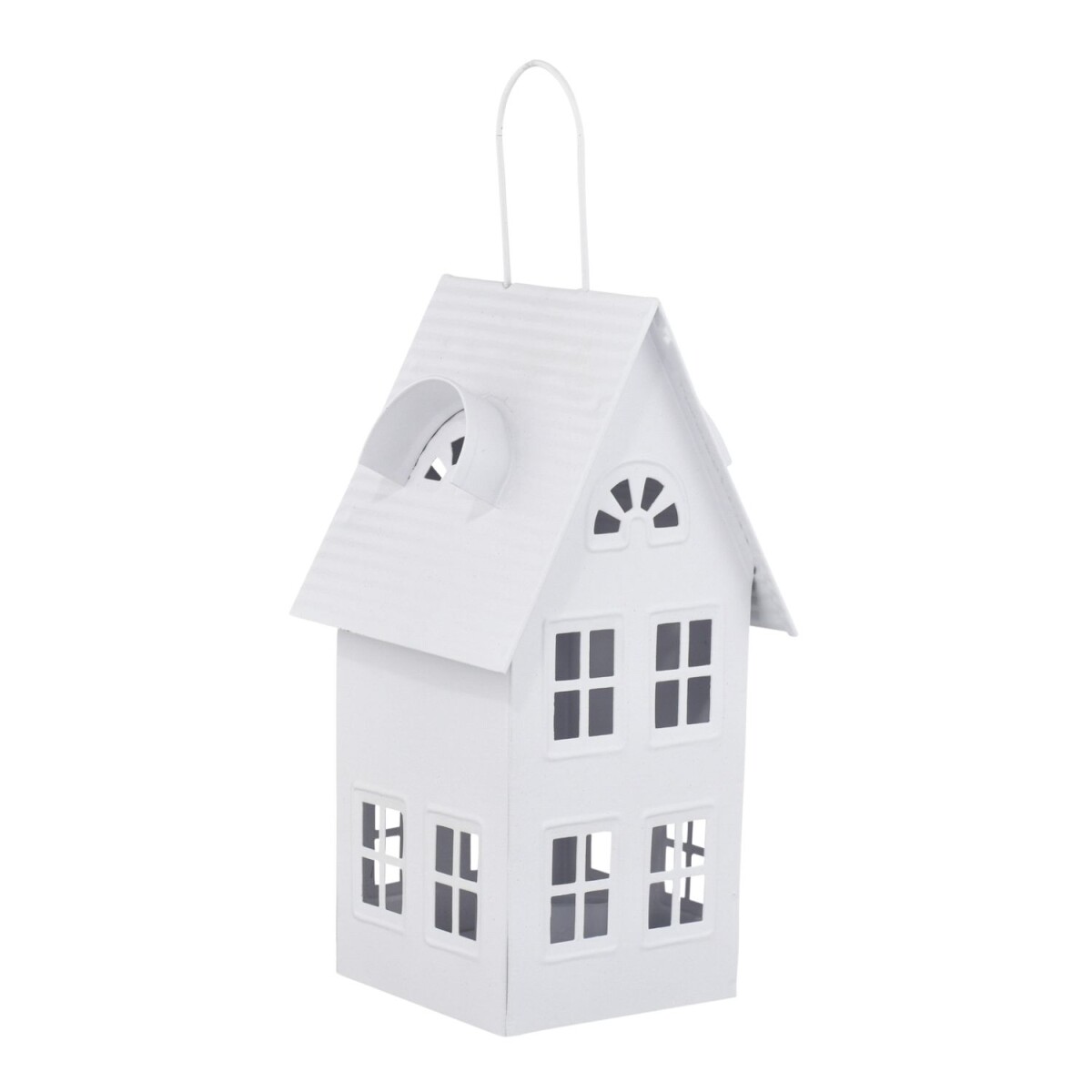 Série de maisons, bougeoirs Calibri blancs, L 11 cm |
