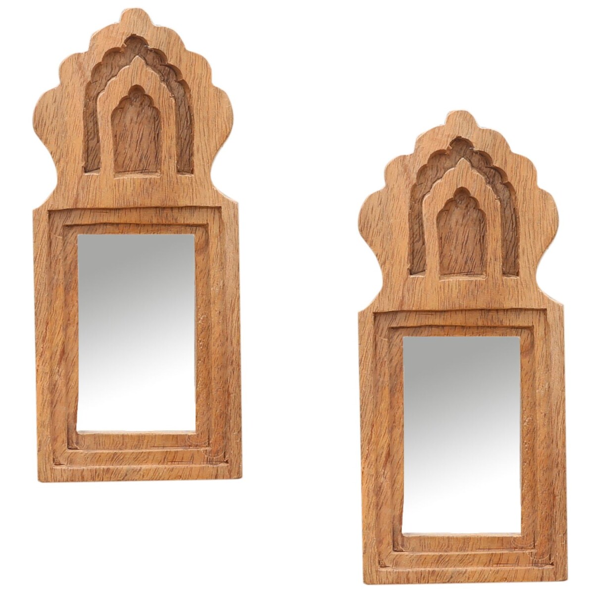 Lot de 2 miroirs muraux Mukana Nature H  box