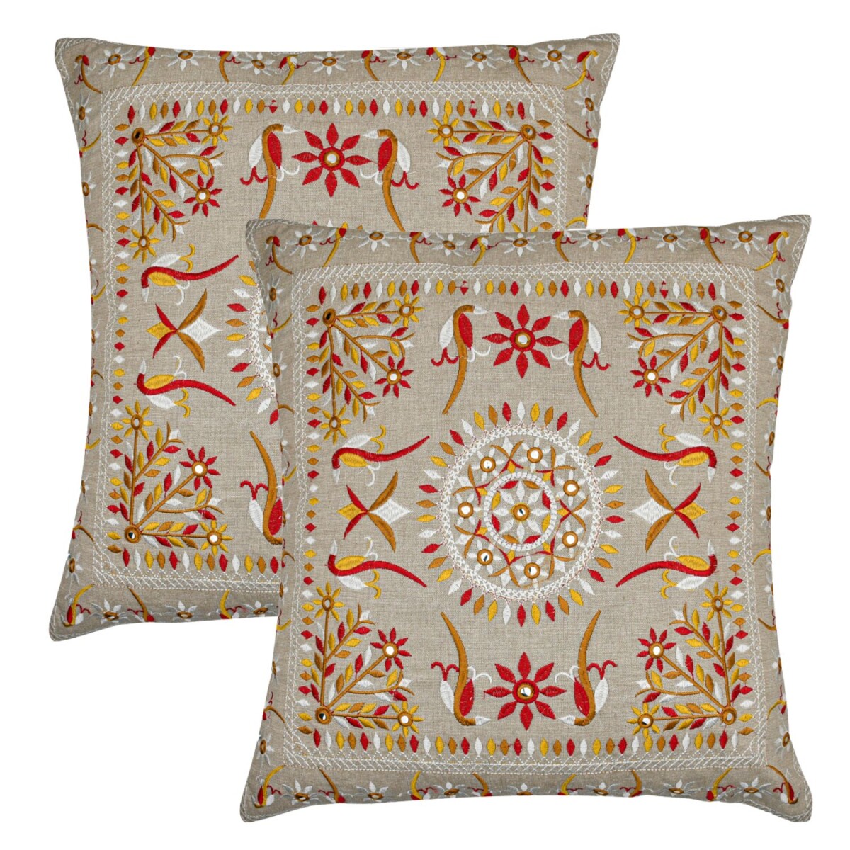 Lot de 2 housses de coussin faites main  box