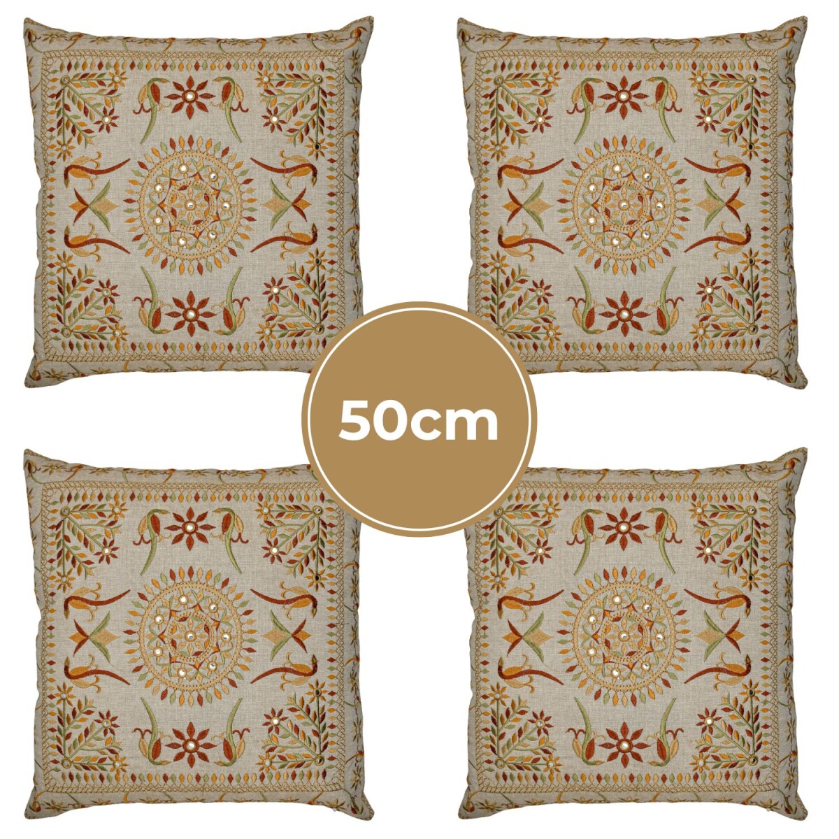 Lot de 4 housses de coussin faites main  box