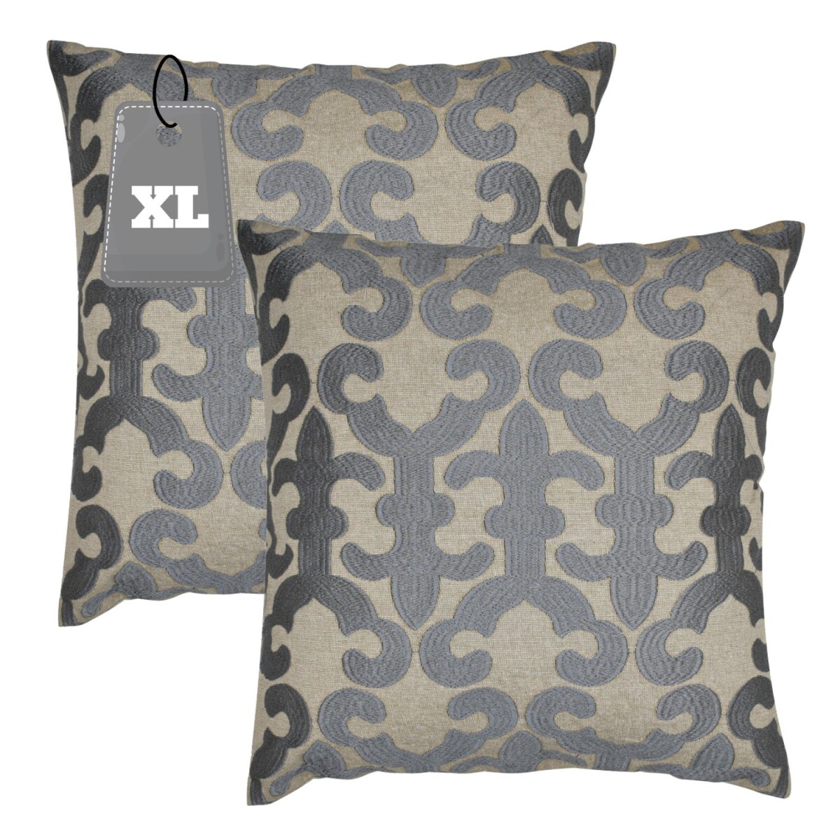 Lot de 2 housses de coussin faites main  box