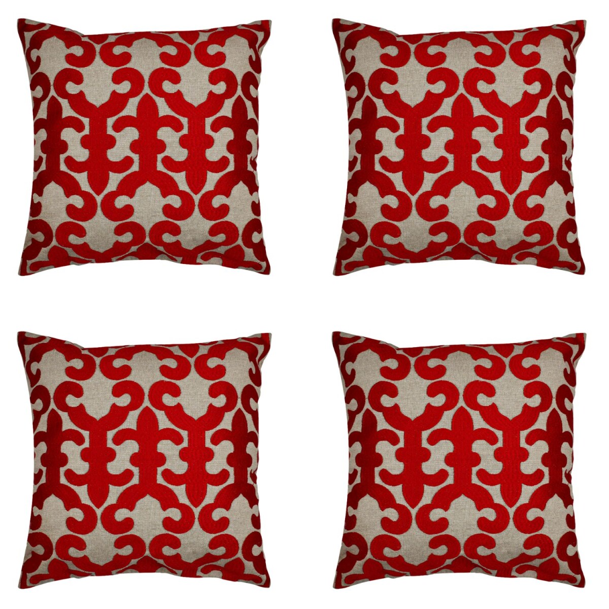 Lot de 4 housses de coussin faites main  box
