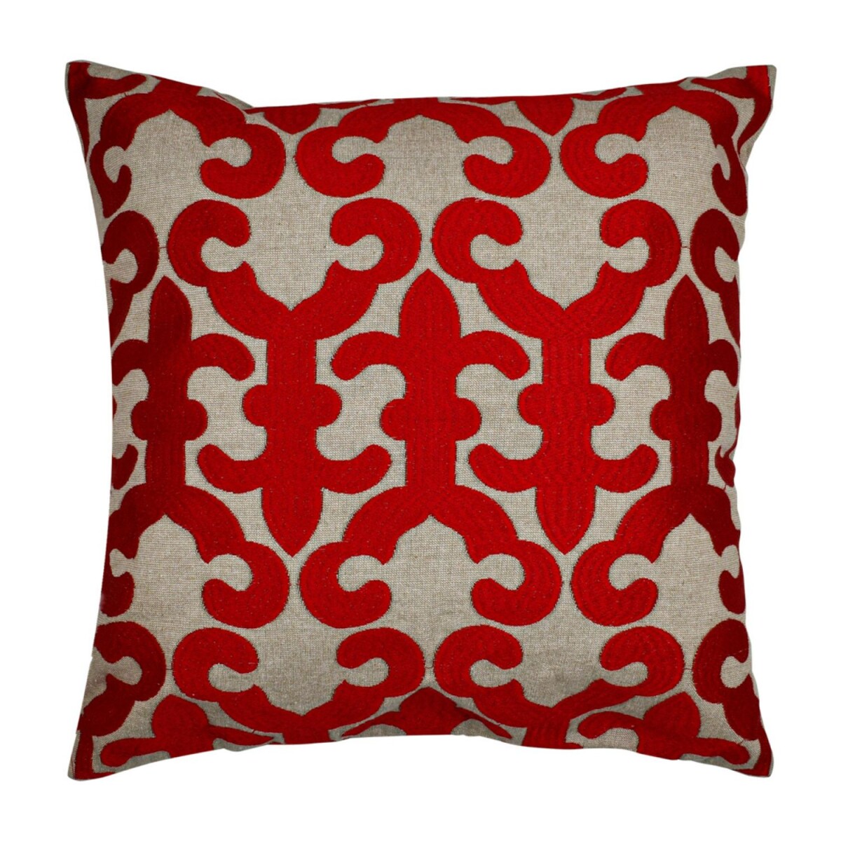 Housse de coussin faite main Kayon Rouge box