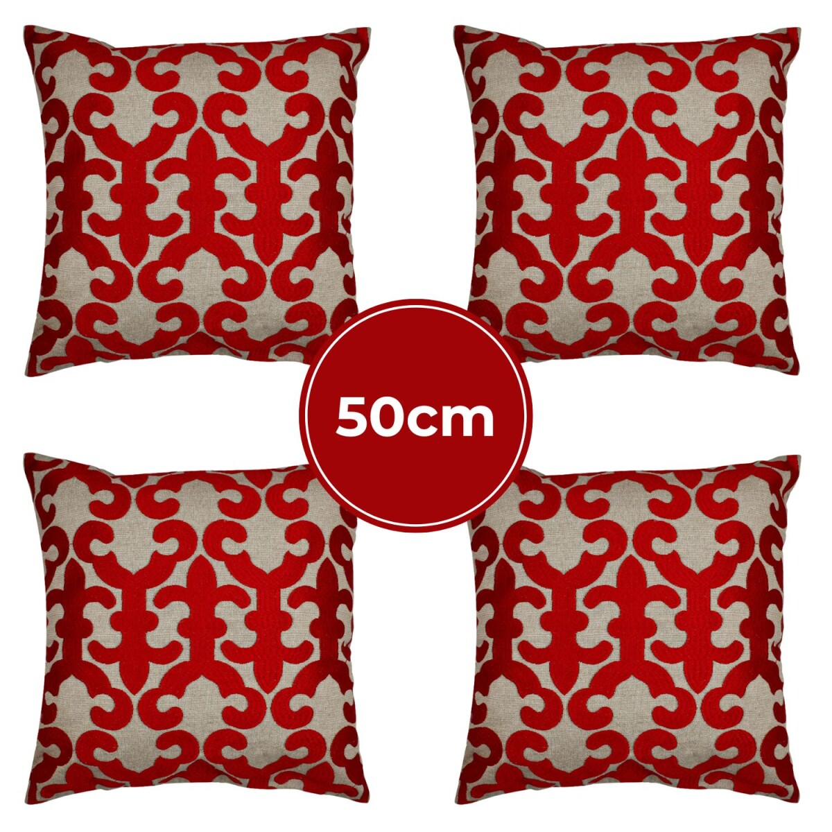 Lot de 4 housses de coussin faites main  box