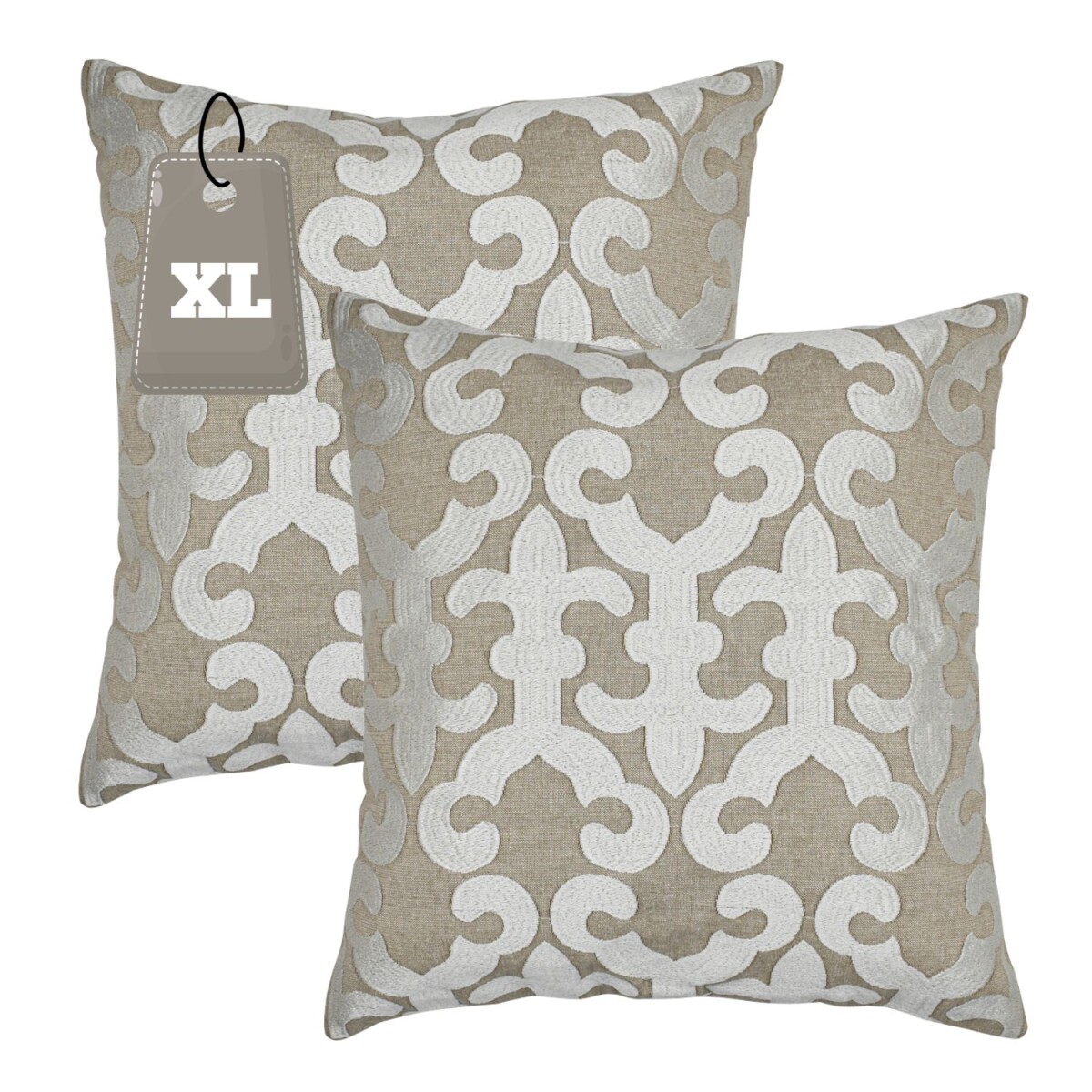 Lot de 2 housses de coussin faites main  box