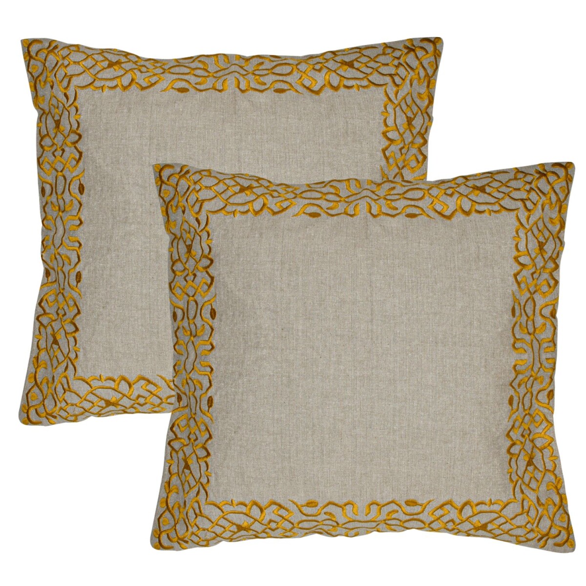 Lot de 2 housses de coussin faites main  box