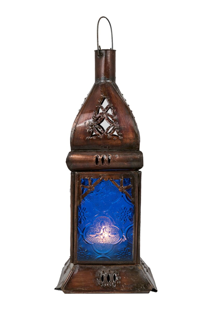 Lanterne Orient Talba bleue box