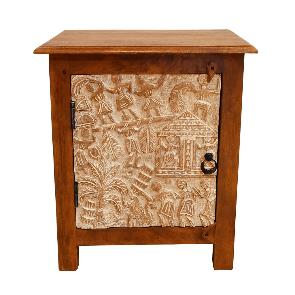 Table de chevet Faten 60 cm | Bois massi box