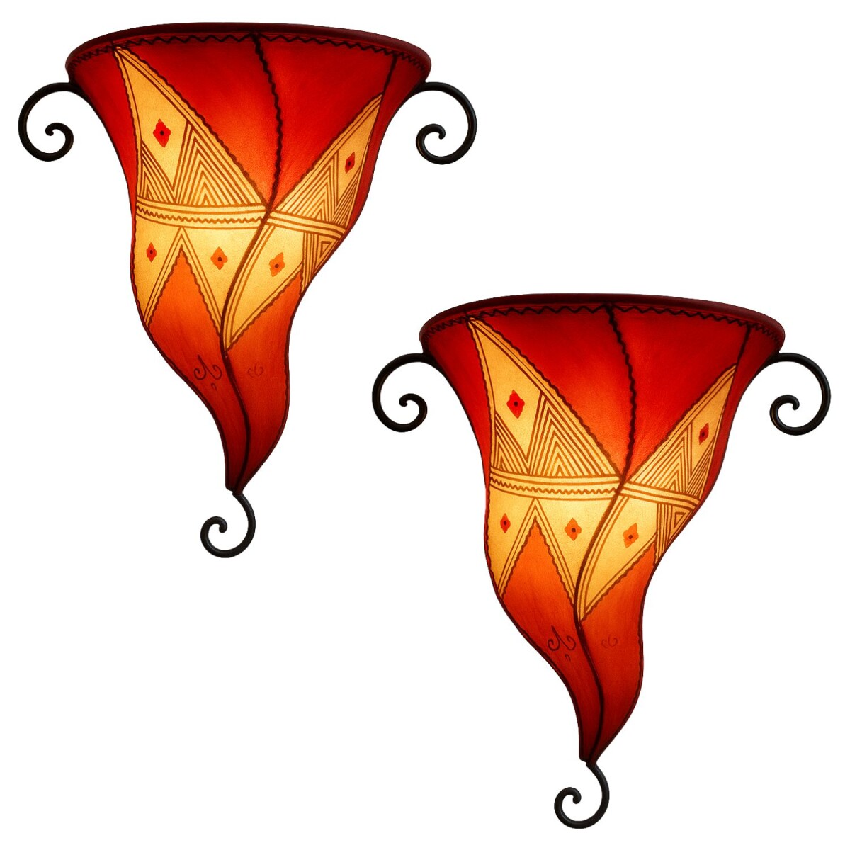 Lot de 2 appliques murales médite box