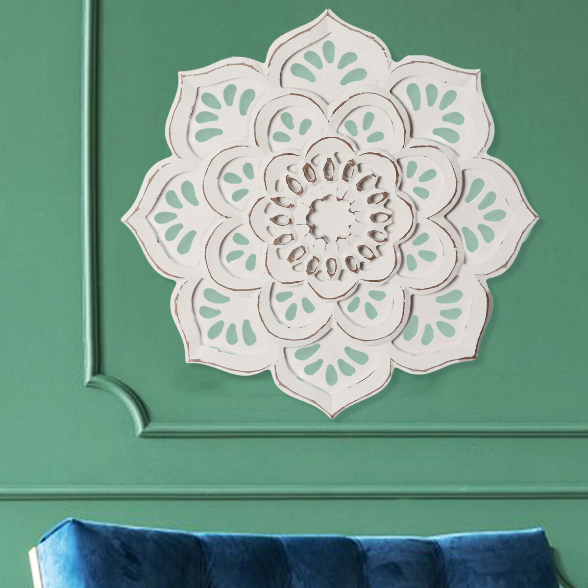 Décoration murale vintage en bois Amila