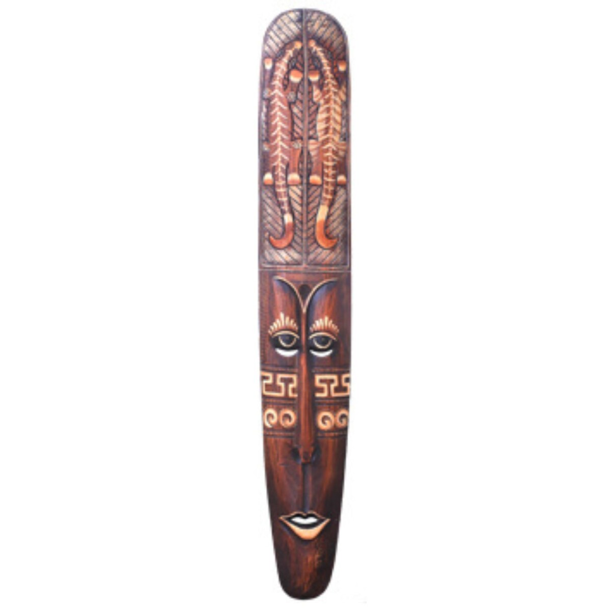 Décoration murale Samu 100 cm en bois massif | Masque