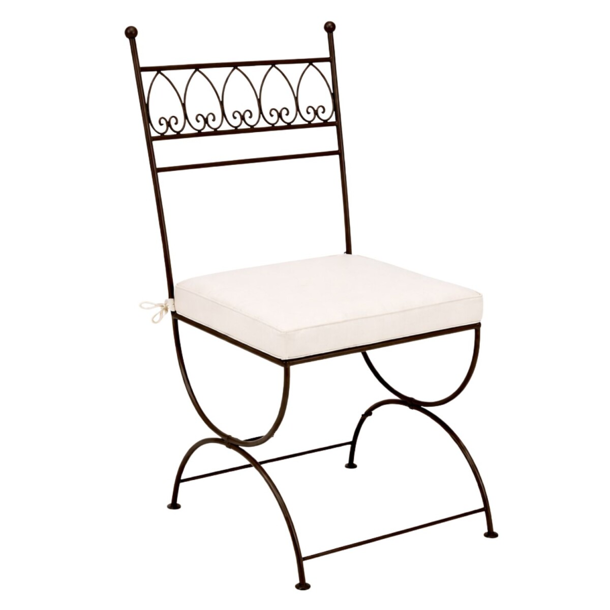 Chaise en fer forgé Merida, forg& box