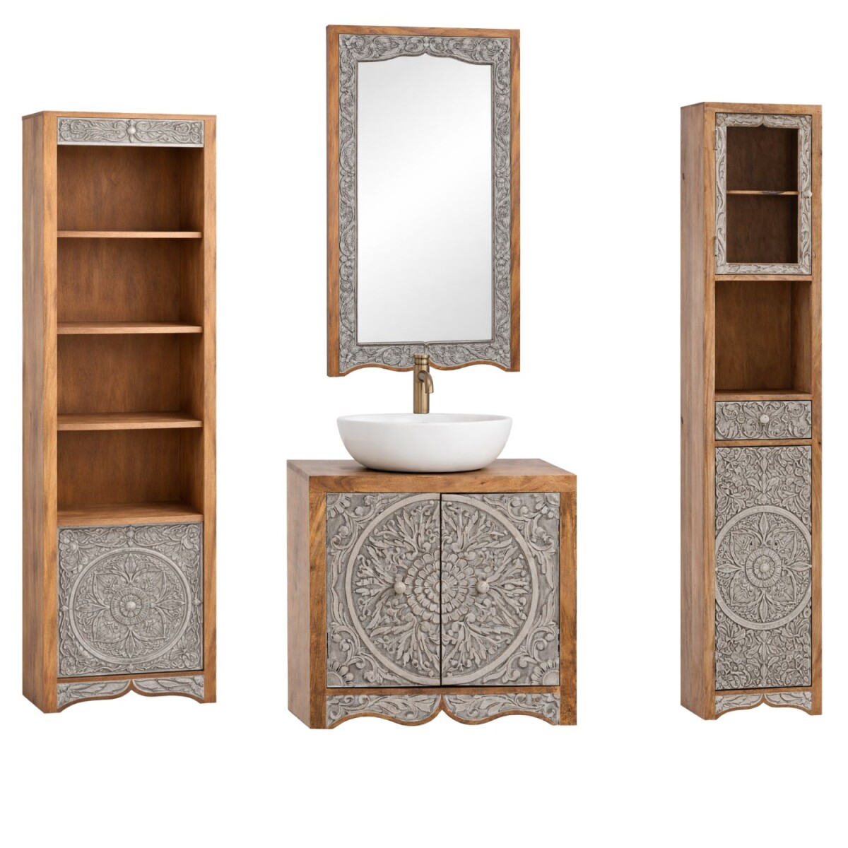 Ensemble de 4 meubles de salle de bains  box