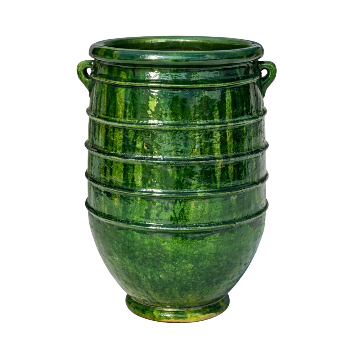 Cache-pot Manarolla vert 80 cm en céramique de Tamegr