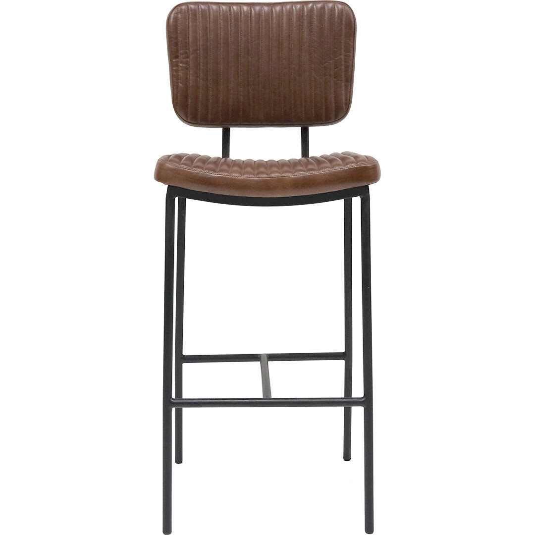 Tabouret de bar Astoria - cuir matelass& box