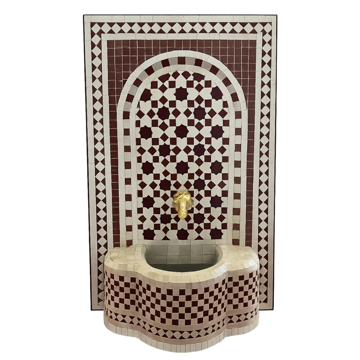 Fontaine de jardin marocaine en mosa&ium box
